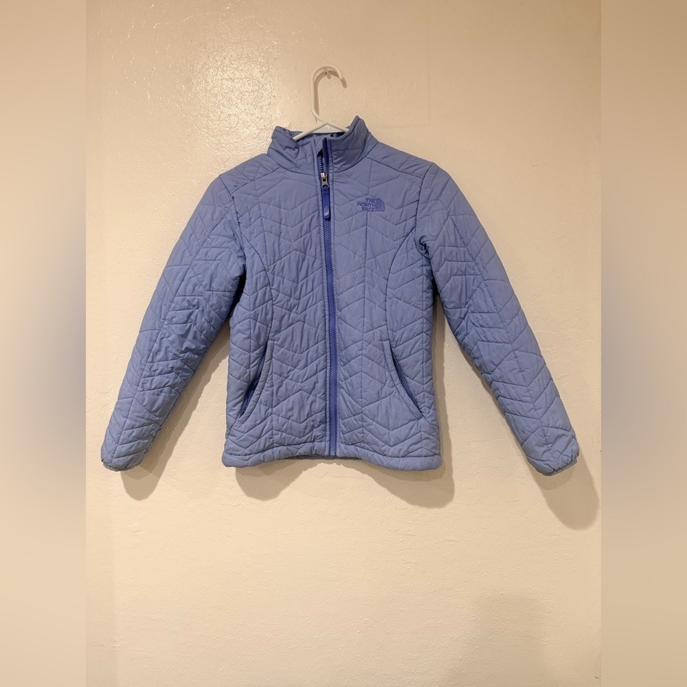 The North Face Puffer Purple Jacket size M (10/12) Girl